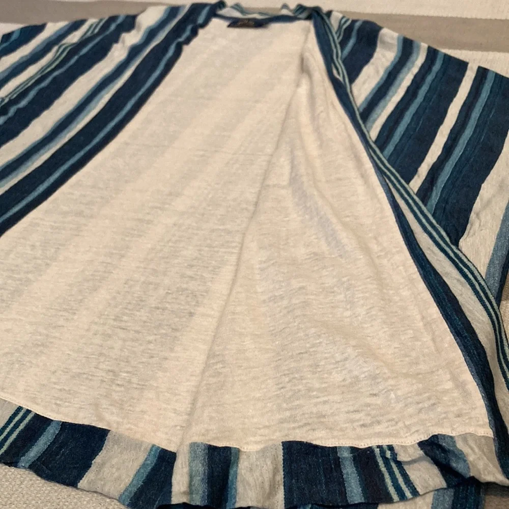 Polo Ralph Lauren Women’s Shawl Striped Open Front Short Sleeve Cardigan  Size S - Picture 7 of 14